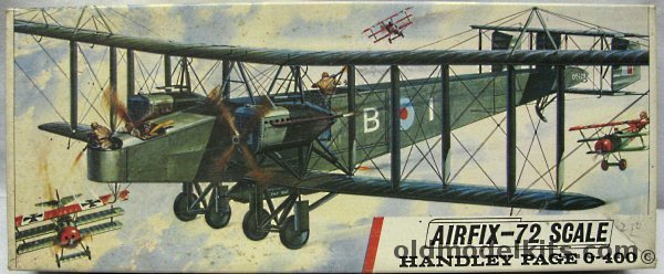 Airfix 1/72 Handley Page 0-400 Bomber  - Type 3, 590 plastic model kit